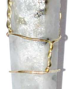 (set of 5) Rainbow Moonstone wire wrapped point