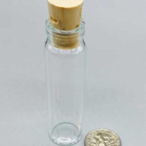 2dr glass vial w/ cork