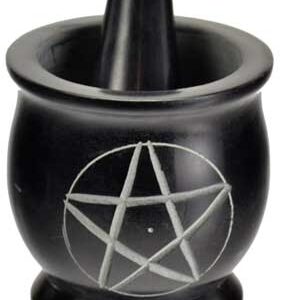 3" Pentagram mortar and pestle set