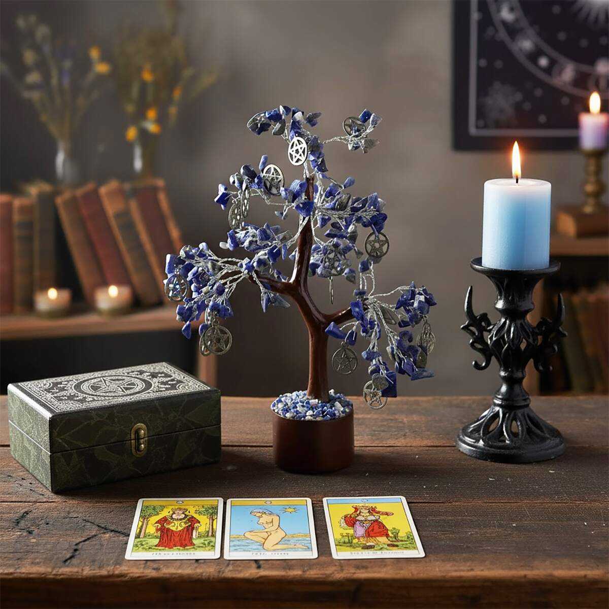 Lapis Lazuli Crystal Tree Protection