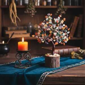 Mixed Agate Gemstone Tree stock item