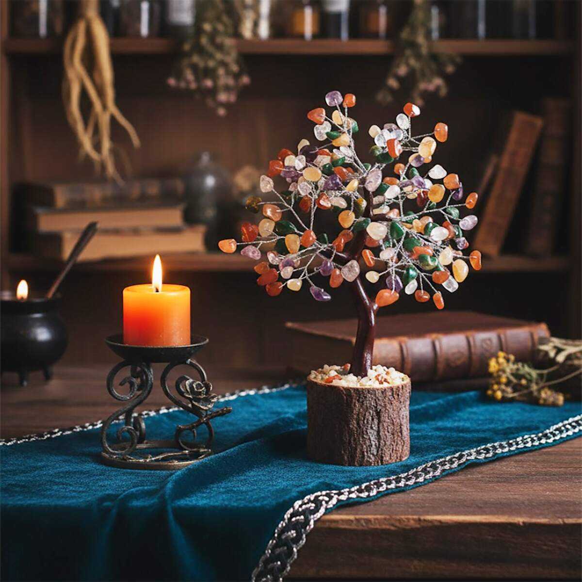 Mixed Agate Gemstone Tree stock item