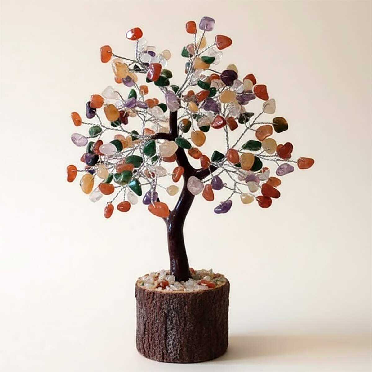 Mixed Agate Gemstone Tree