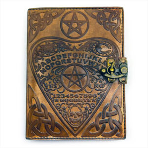 Ouija Planchette Leather Journal