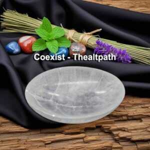 Oval Selenite Bowl 4 Inch