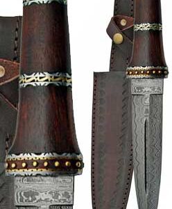 Dirk Wod Damascus athame 13 3/4"