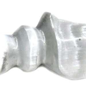 6" Selenite Crescent athame