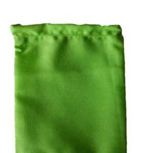 Green Cotton Bag 3" x 4"