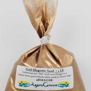 1 Lb Gold Magnetic Sand  (Lodestone Food)