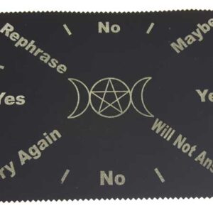 8"x12" Triple Moon Pentagram pendulum mat (slight imperfection)