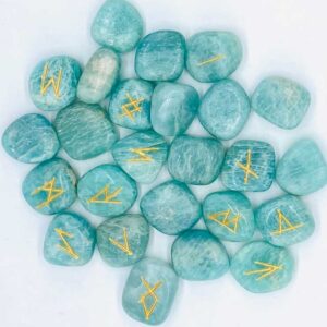 Amazonite rune set