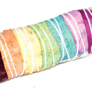 4" White Sage 7 Chakra colors stick