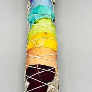 9" Chakra Sage smudge stick