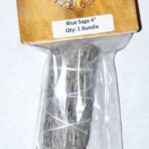 Blue Sage smudge stick 4"