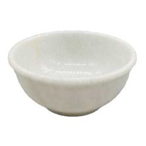 4" White Marble scrying bowl