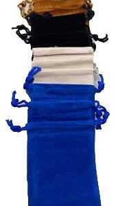 (set of 12) 3" x 4" Mixed velvet pouch