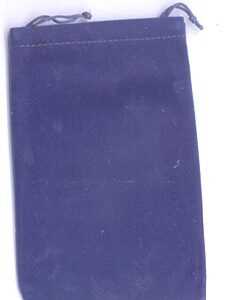 Blue Velveteen Bag