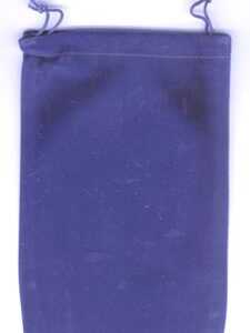 Blue Velveteen Bag