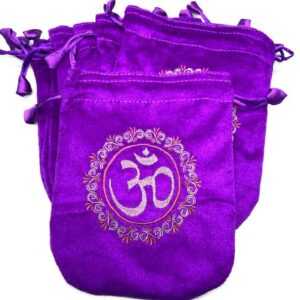 (set of 10) 6"x 8" Purple velveteen bag