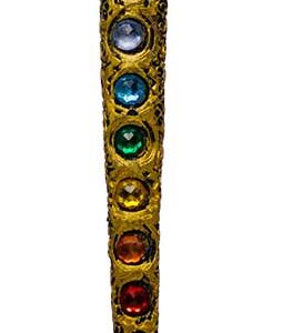 8 1/2" Ball & Chakra Stones wand