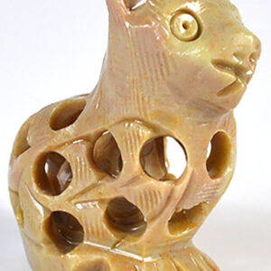 2" Cat carving
