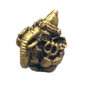 (set of 3) 15/16" Ganesh, Supari brass