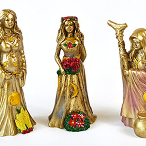 (set of 3) ~4" Mother, Maiden, Crone figurines