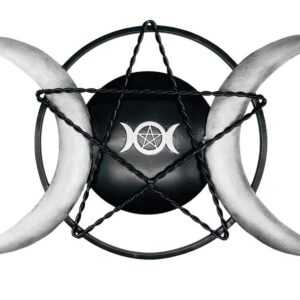 14" Triple Moon iron plaque