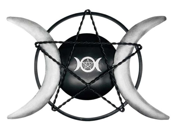 14" Triple Moon iron plaque