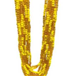 (set of 12) Oshun santeria necklace