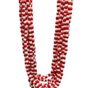 (set of 12) Shango santeria necklace