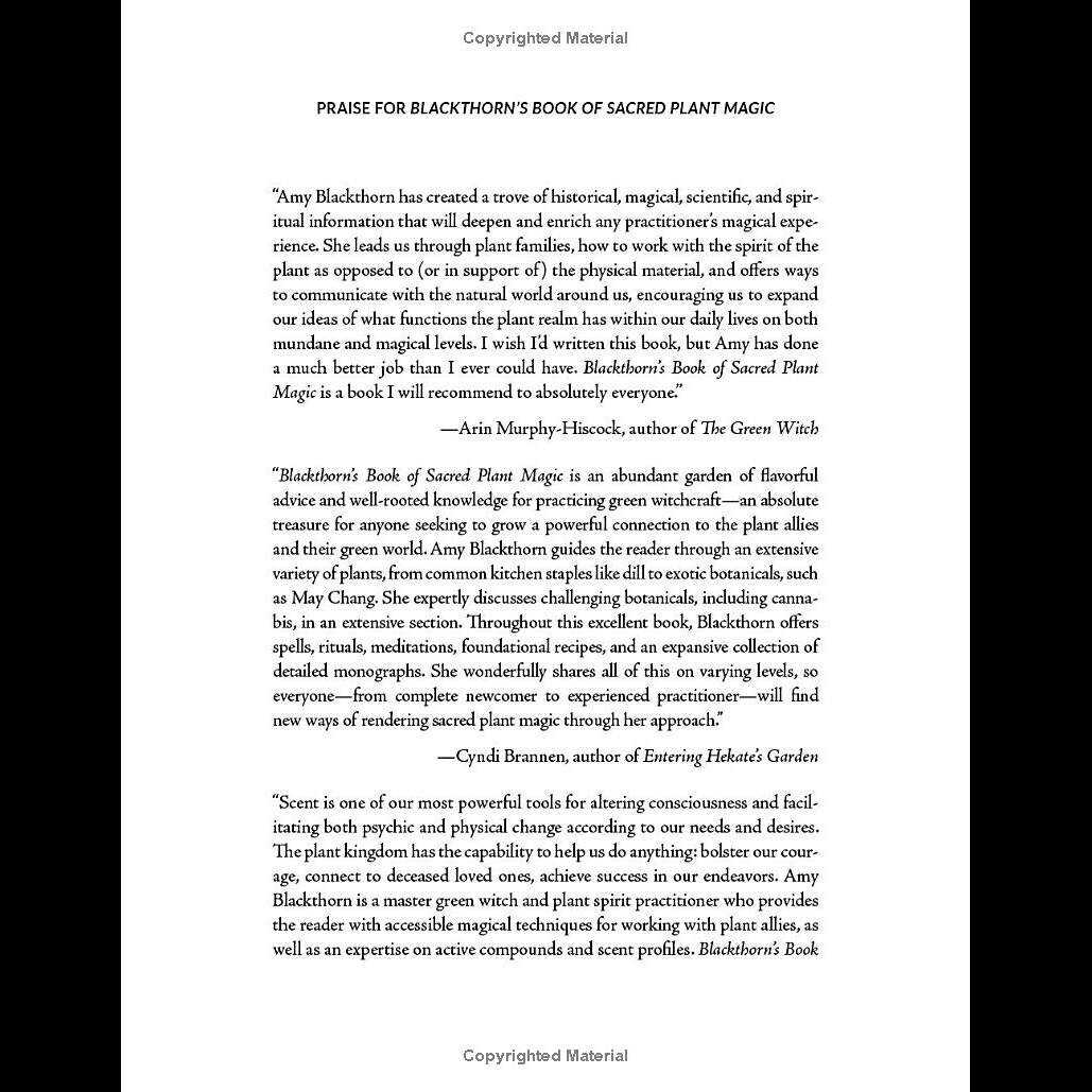 Blackthorn’s Sacred Plant Magic Foreword