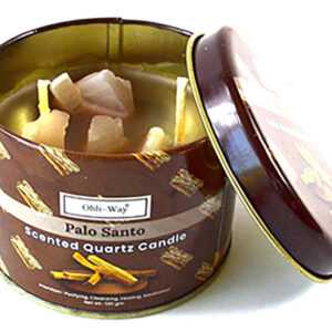 Holywood (Palo Santo) quartz tin candle