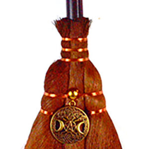 9 1/2" Celtic Triple Goddess broom