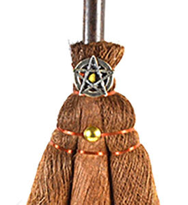 12" Pentagram Crystal broom