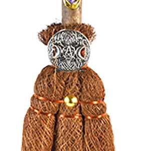 12" Triple Moon Crystal broom