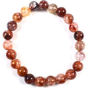 8mm Fire Quartz, Himalayan Crystal