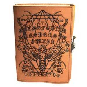 Moth Ouija Leather Journal