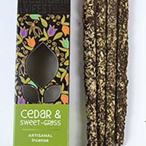 4pk Cedar & Sweetgrass (Power) manifest stick