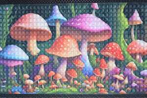 17 5/8" x  19 1/2" Mushroom doormat