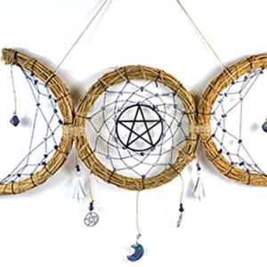 20"x 8" Triple Moon Wreath wall hanging