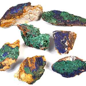 ~3- 5# Flat of Azurite specimen
