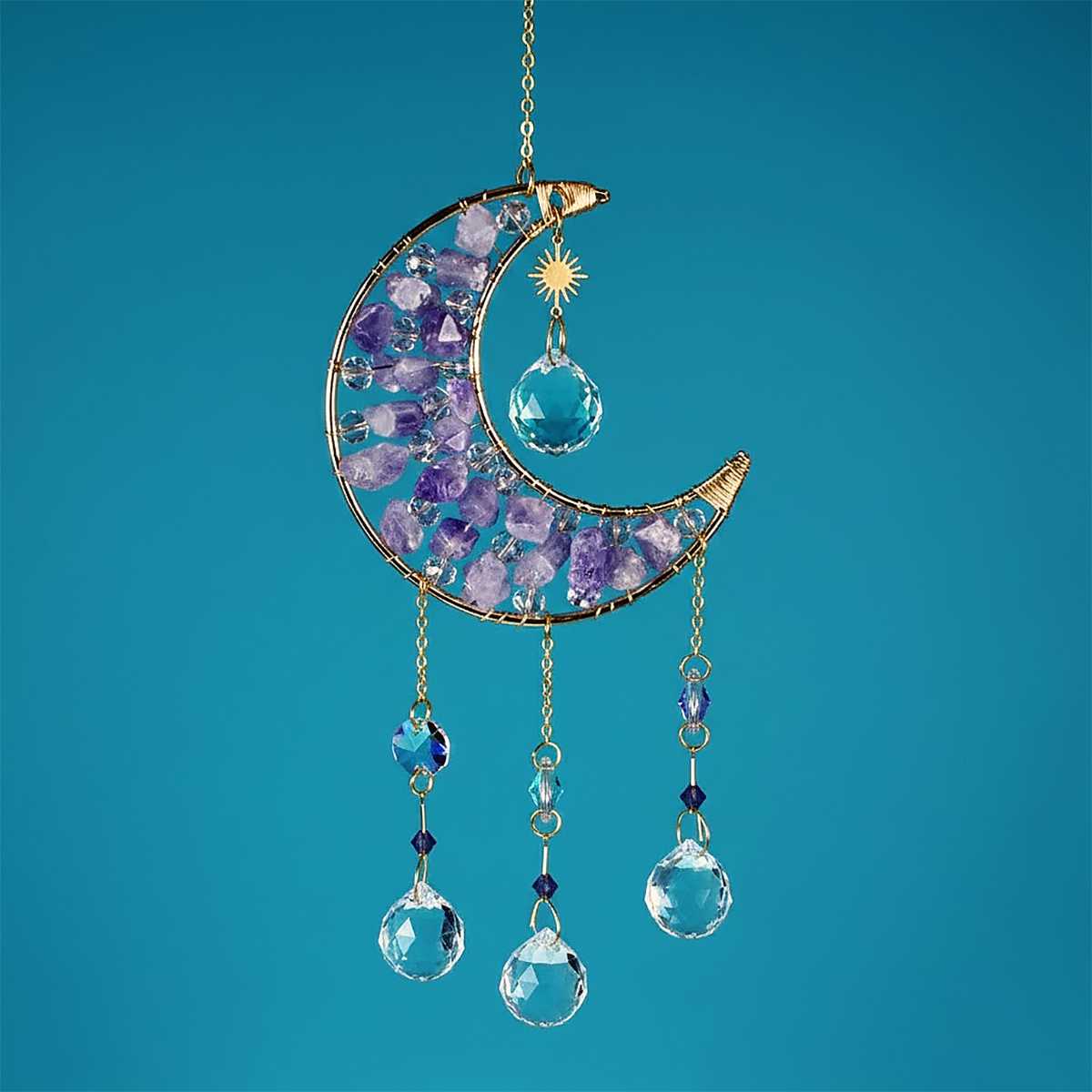 crescent moon celesital suncatcher