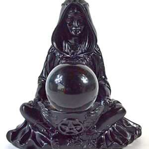 50mm Clear gazing ball with Witch Women