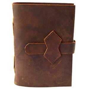 Brown Leather Journal with Strap