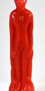8" Red Male candle