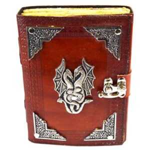 Double Dragon Leather Journal with Latch