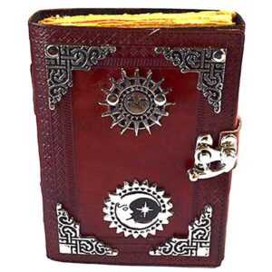 Sun & Moon Leather Journal with Latch