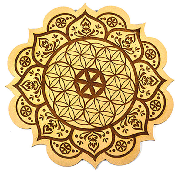 8" FOL Lotus crystal grid