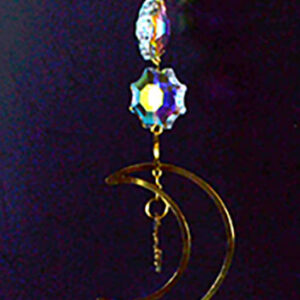 11" Crescent Moon sun catcher